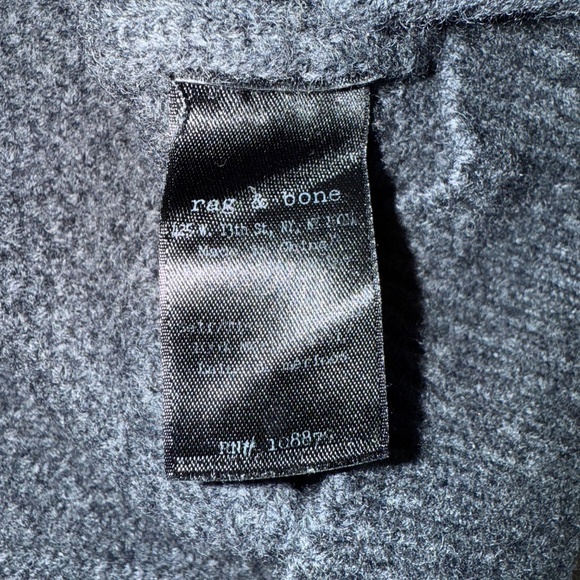 rag & bone Men's Charcoal Shawl Collar Cardigan - Picture 4 of 5